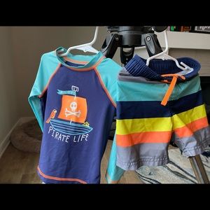 Cat and Jack brand boys swimwear.